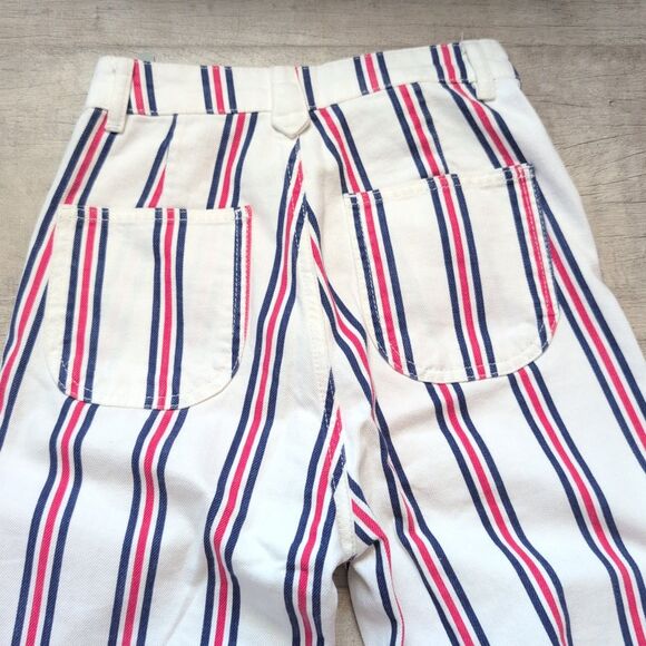 NWT ASOS Design Tall Full Length Flare Striped Jeans Size 25/36 - Picture 8 of 11